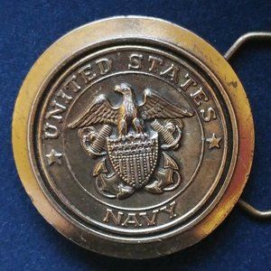 United States Navy Vintage 1970s Belt Buckle
